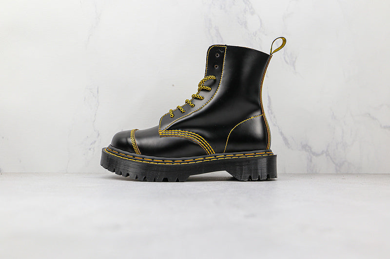 Dr. Martens High Boots [Black/Black/Yellow]