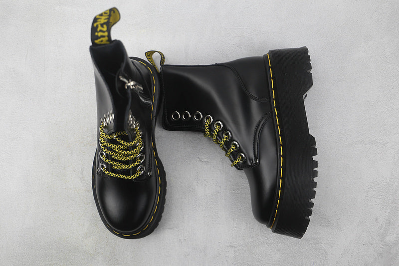 Dr. Martens 1406 High Boots [Black/Black/Yellow]