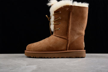 UGG High Boots [Maroon/Maroon/White]