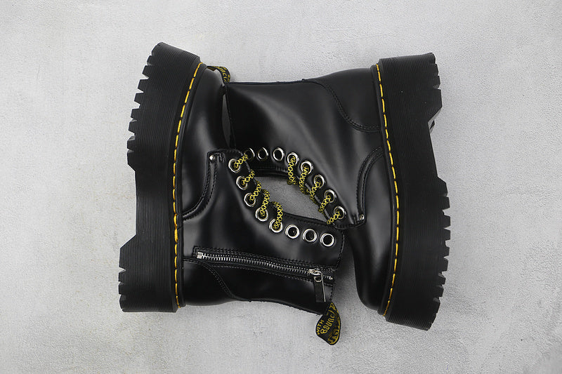 Dr. Martens 1406 High Boots [Black/Black/Yellow]