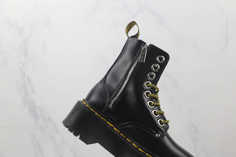 Dr. Martens 1406 High Boots [Black/Black/Yellow]
