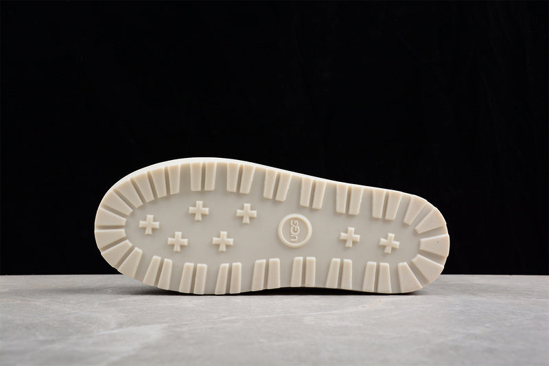 UGG Classic Mini Lace-Up Shoes [White/Brown/White]