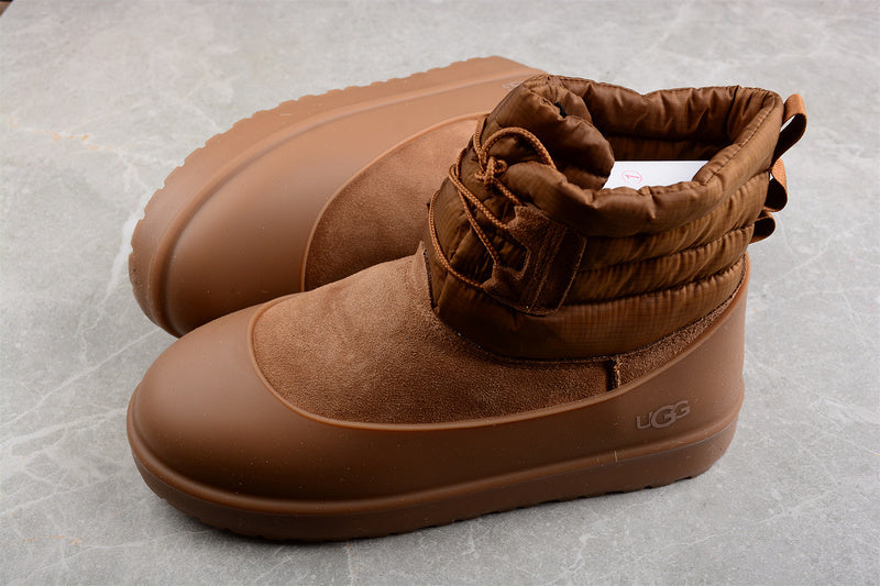 UGG Classic Mini Lace-Up Shoes [Maroon/Maroon/Maroon]