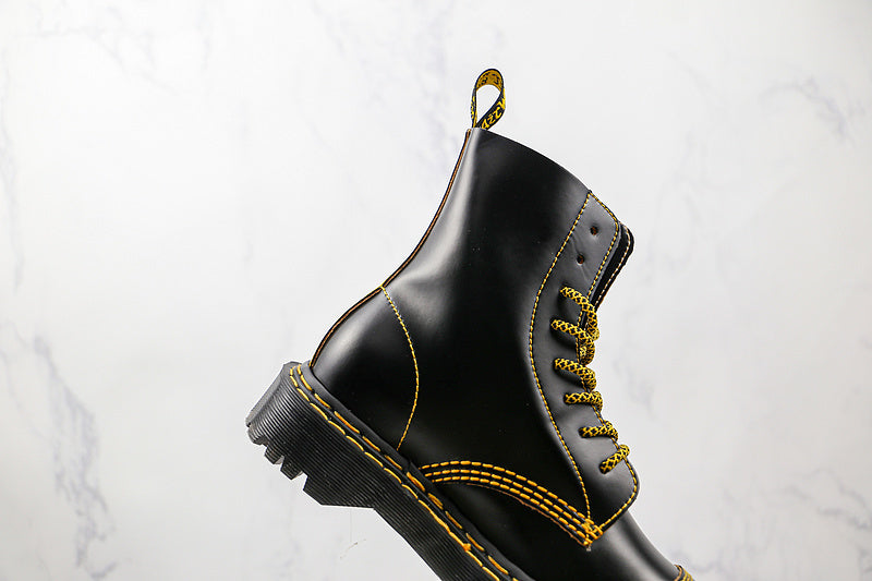 Dr. Martens High Boots [Black/Black/Yellow]