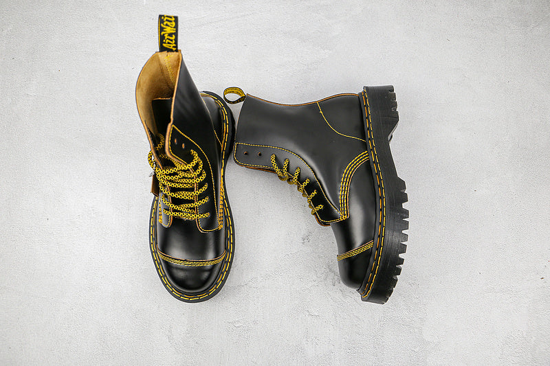 Dr. Martens High Boots [Black/Black/Yellow]