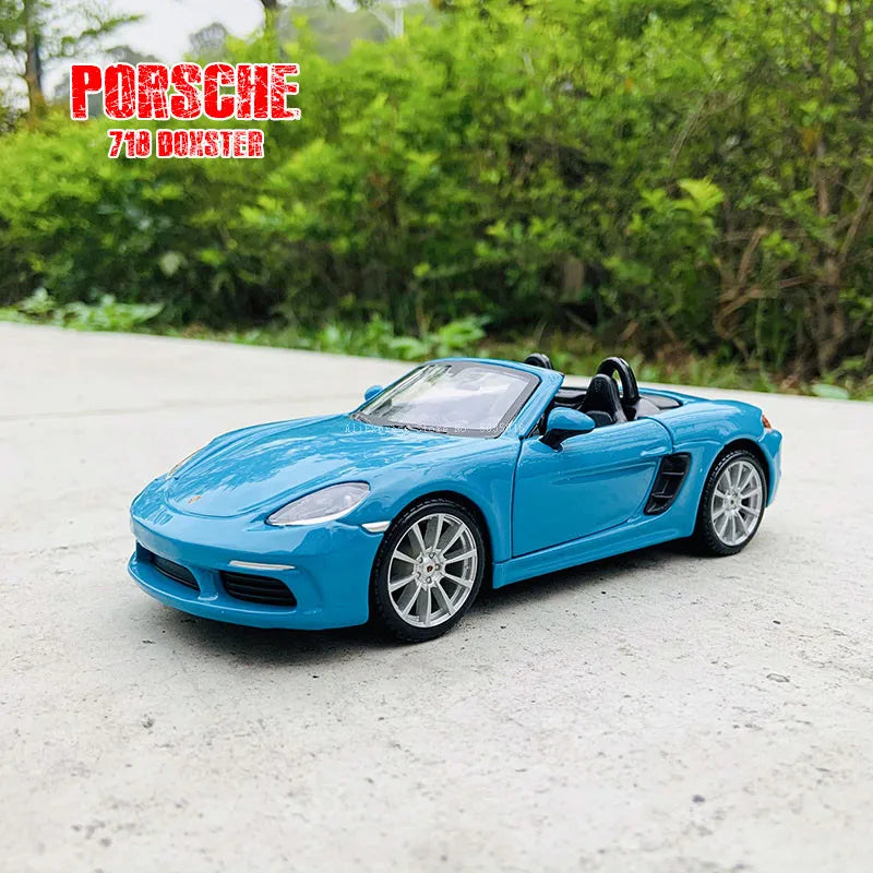 1:24 Porsche 718 Boxster – Bburago Diecast Alloy Model Car