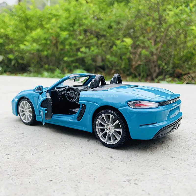 1:24 Porsche 718 Boxster – Bburago Diecast Alloy Model Car