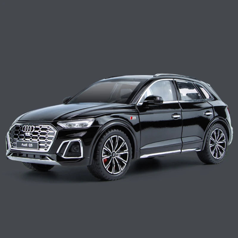 1:24 AUDI Q5 SUV Alloy Car Model Diecasts Metal Toy Vehicles Car Model High Simulation Sound Light Collection Childrens Toy Gift