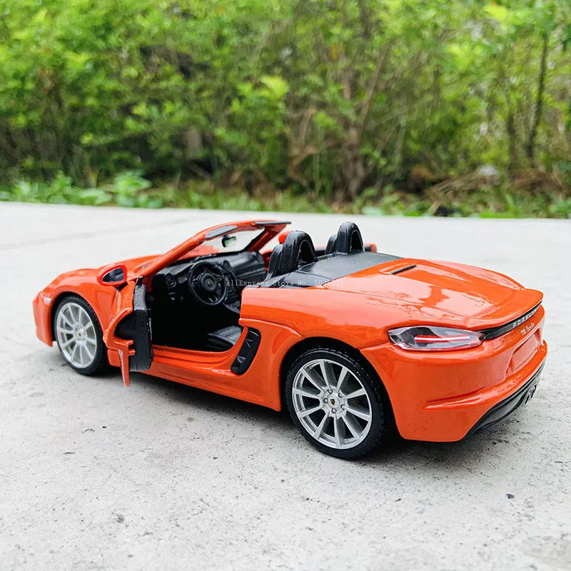 1:24 Porsche 718 Boxster – Bburago Diecast Alloy Model Car