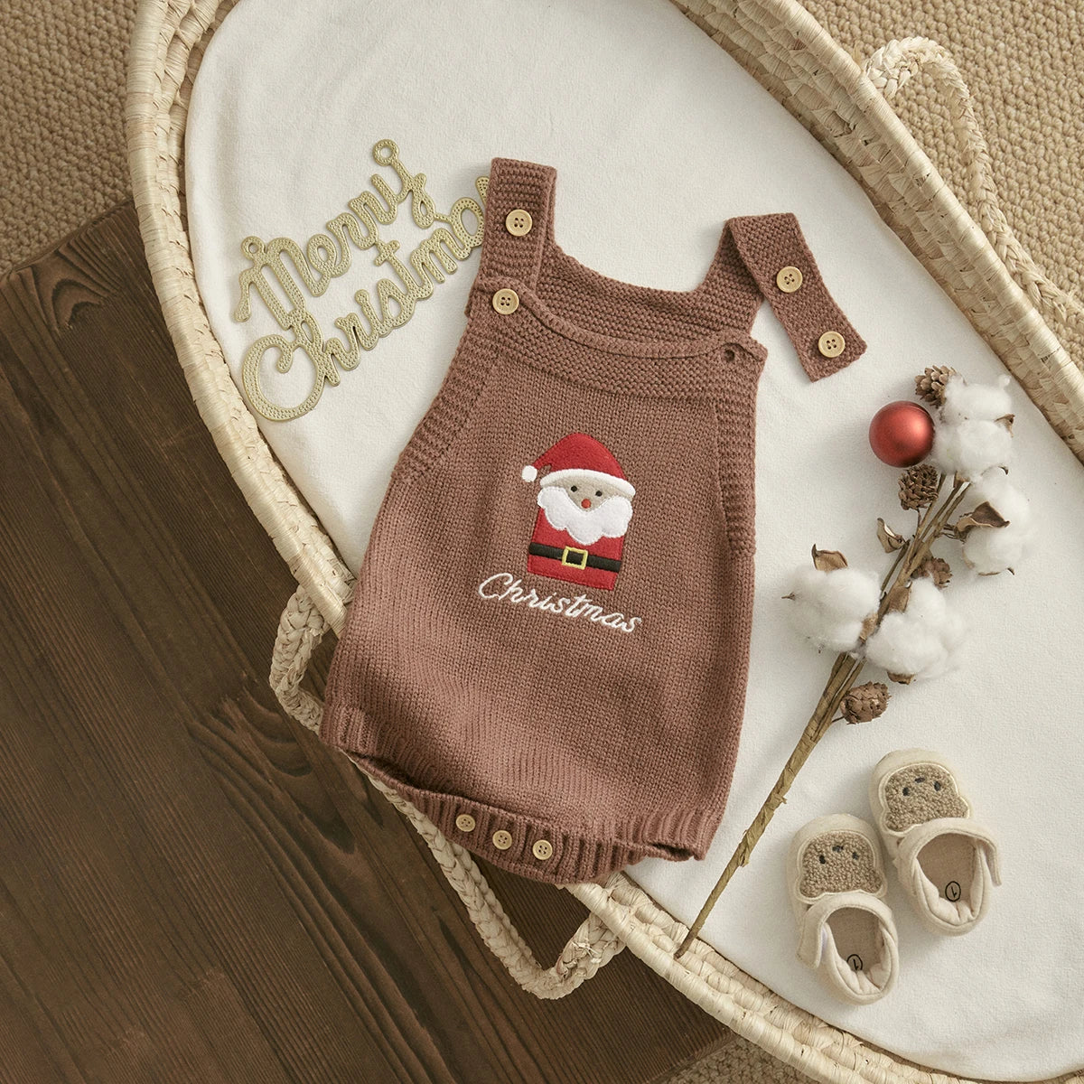 Christmas Knit Babysuit