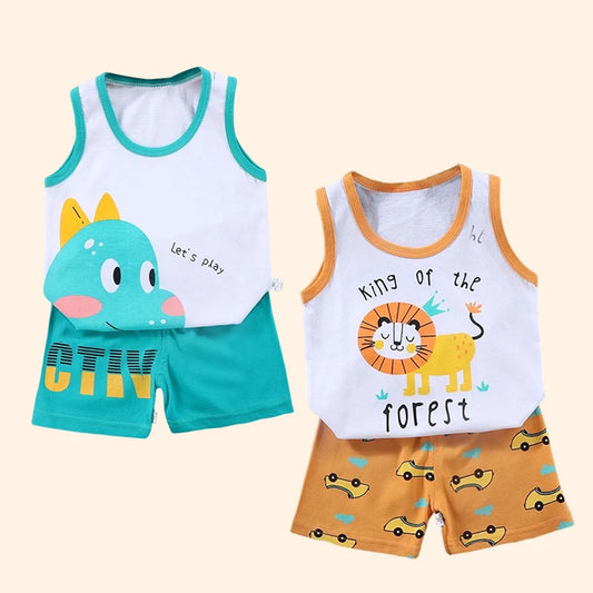 Children Unisex Sleeveless Suit