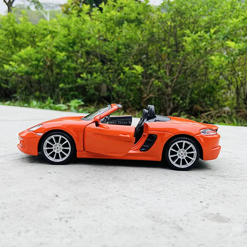 1:24 Porsche 718 Boxster – Bburago Diecast Alloy Model Car