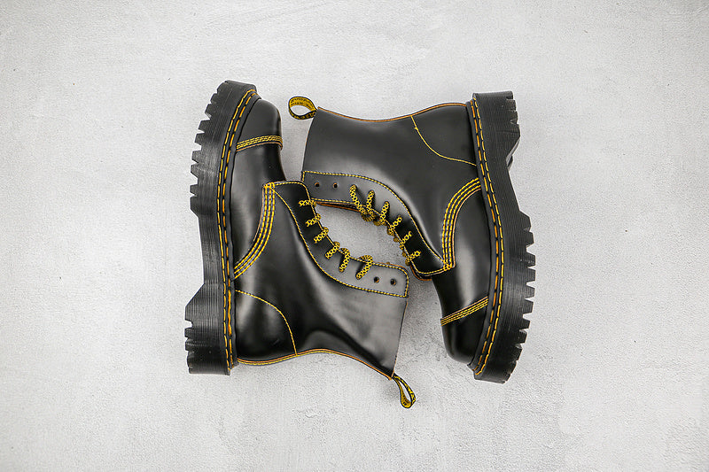 Dr. Martens High Boots [Black/Black/Yellow]