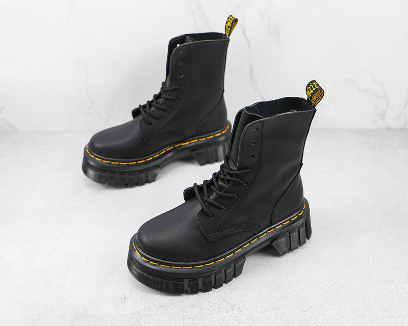 Dr. Martens High Boots Audrick 8-Eye Boot [Black/Black/Black]