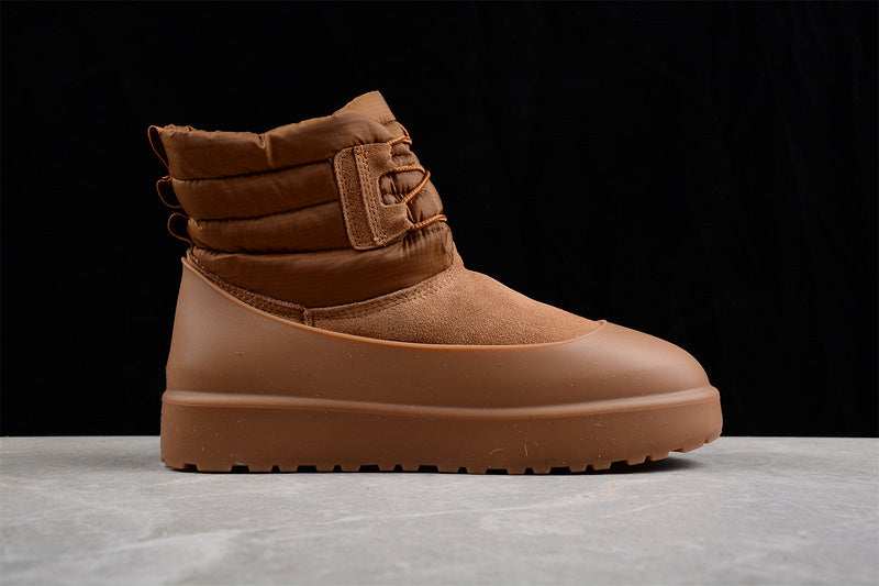 UGG Classic Mini Lace-Up Shoes [Maroon/Maroon/Maroon]