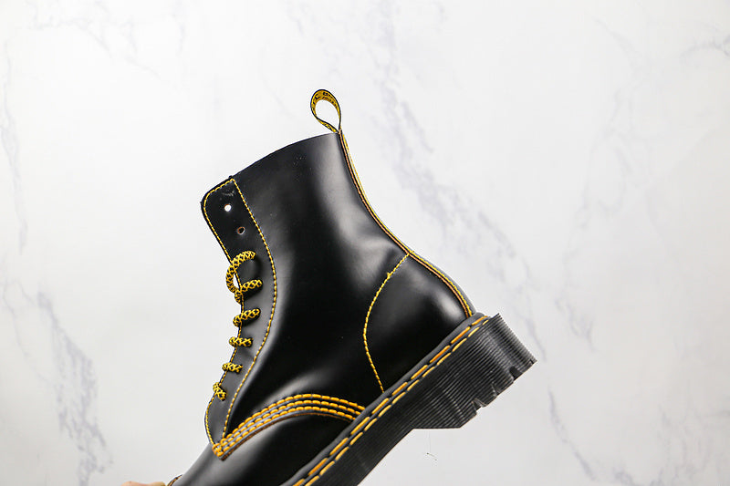 Dr. Martens High Boots [Black/Black/Yellow]
